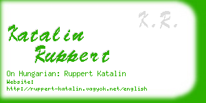 katalin ruppert business card